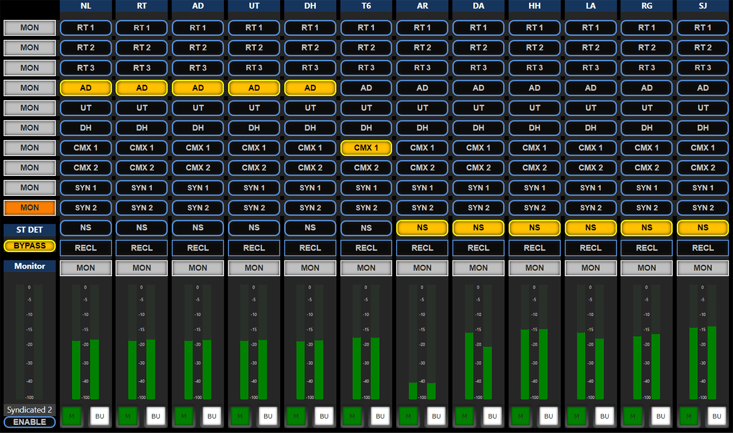 The new audio matrix at FunX